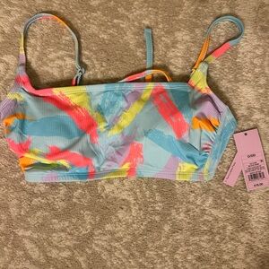 NWT Wild Fable Multicolor Bikini Top